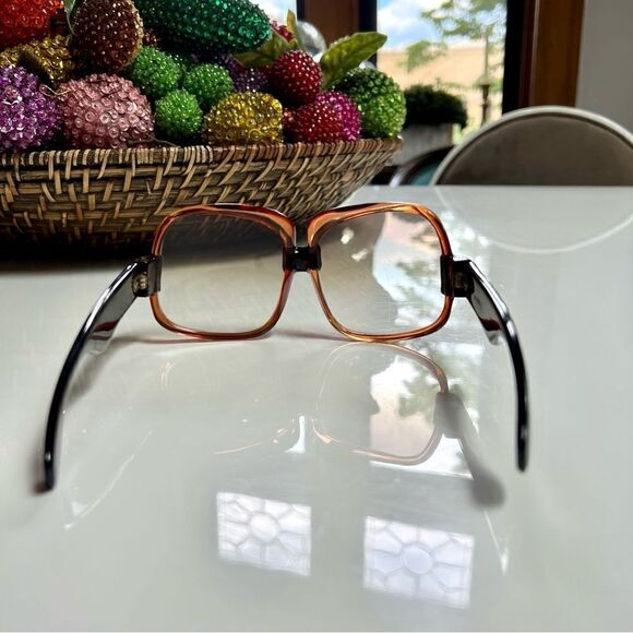 Swoonworthy MASSIVE 1970s Da Vinci Oversized Rose Brown Acetate Sunglasses main image 15